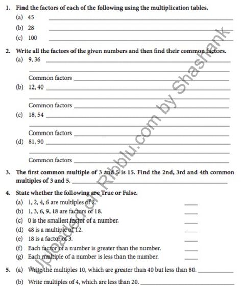 Class 4 Maths Factors and Multiples Worksheets Factors And Multiples Worksheet Class 4, Multiples And Factors Worksheet, Class 4 Maths Worksheet Cbse, Factors And Multiples 4th Grade, Factors And Multiples Worksheet, Class 4 Maths, Multiplying Fractions Worksheets, Maths Worksheet, Class 6 Maths