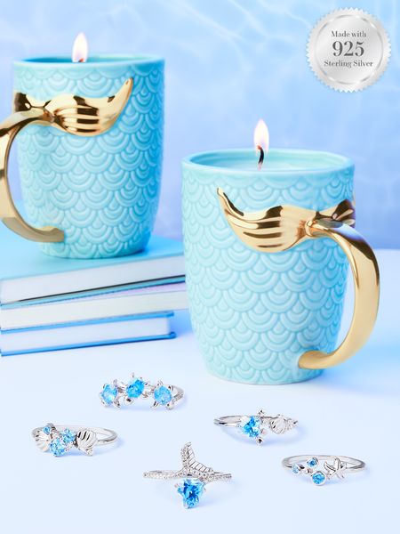 Charmed Aroma Charmed Aroma Candles, Mermaid Candle, Candle Protection, Mermaid Candles, Candles With Jewelry Inside, Sea Ring, Jewel Candles, Charmed Aroma, Kids Candles