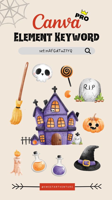 Canva element keyword Halloween edition Halloween Pubmat, Canva Halloween Elements, Elemen Canva Keyword, Canva Halloween, Canva Free Elements, Children's Book Layout, Coloring Mask, Halloween Elements, Keyword Elements Canva