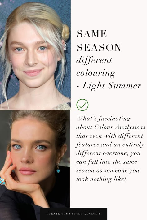 Colour Analysis is truly fascinating, even if you are the same season as someone else you can find you look completely different. Light Summer Brown Hair, Summer Light Hair Color, Light Summer Blonde Hair, Light Summer Neutrals, True Summer Blonde Hair, Light Summer Hair Color Palette, Light Summer Color Palette Hair, Light Summer Celebrities, Cool Summer Hair Color Palette