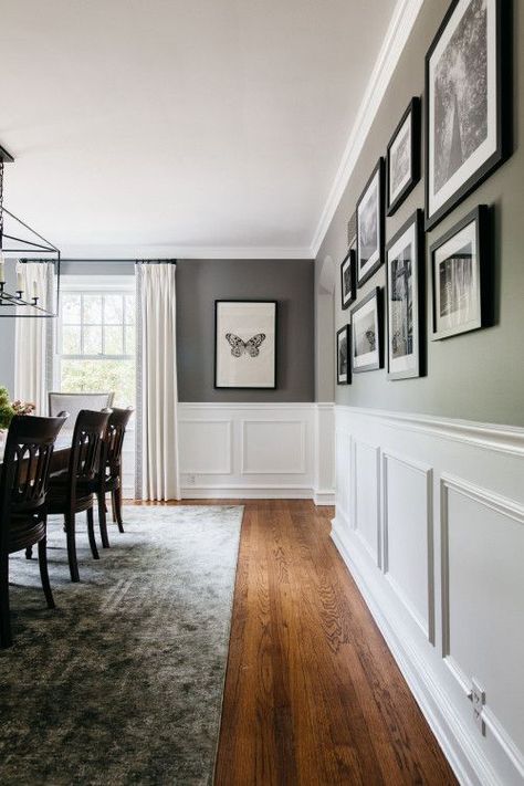 How to Pick the Perfect Paint Color For Your Dining Room - NP Updated Traditional Dining Room, Living Room Paint Ideas, Moody Dining Room, Inspiration Dining Room, Best Wall Colors, Room Paint Ideas, Dining Room Renovation, Wall Decor Dining Room, Dining Room Wainscoting