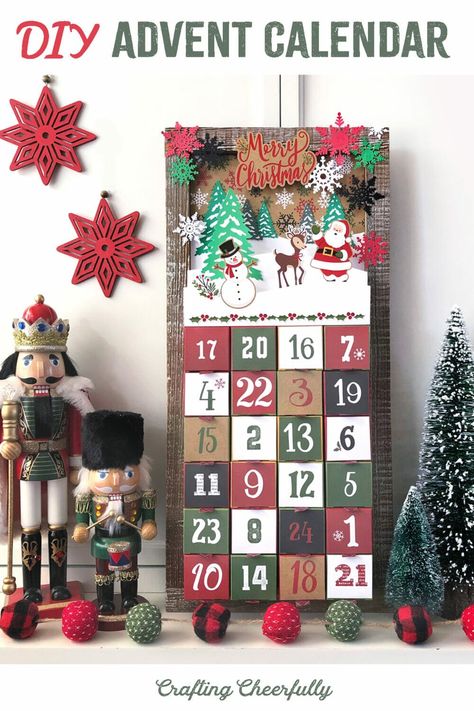 Homemade Advent Calendars, Christmas Preparation, Fun Christmas Crafts, Echo Park Paper, Diy Advent Calendar, Paper Snowflakes, Sweet Christmas, Christmas Stickers, Christmas Countdown