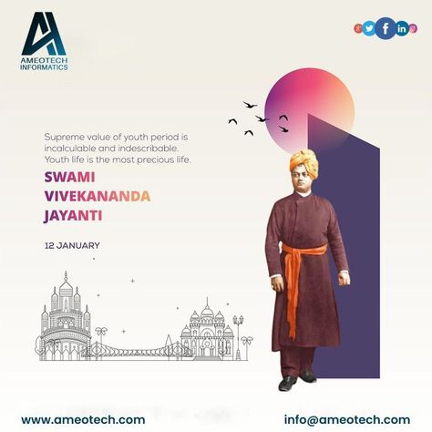 #swamivivekananda #nationalyouthday #vivekananda  #nationalyouthday🇮🇳 #youthday #youthday2023january12 #happynationalyouthday #swamivivekananda #birthday #birthanniversary #swamivivekandajayanti #achivegoals #motivation #hardwork #culture #social #opportunity #india #art #linkedin National Youth Day Creative Ads, Swami Vivekananda Jayanti, Vivekananda Jayanti, National Youth Day, Freedom Movement, Carousel Design, Buddha Painting Canvas, Festival Post, Indian Flag Wallpaper