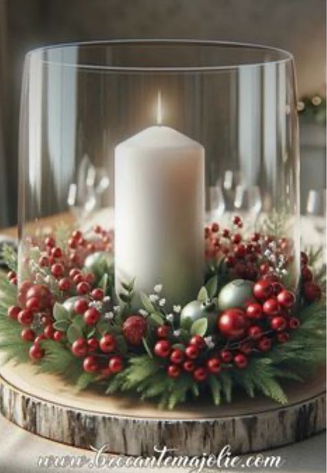 Table Centres For Christmas, Christmas Decor Ideas Table Setting, Diy Christmas Table Centerpieces, Christmas Decorations Table, Ideas Decoracion Navidad, Xmas Centerpieces, Christmas Decorations Ideas, Christmas Bowl, Tafel Decor