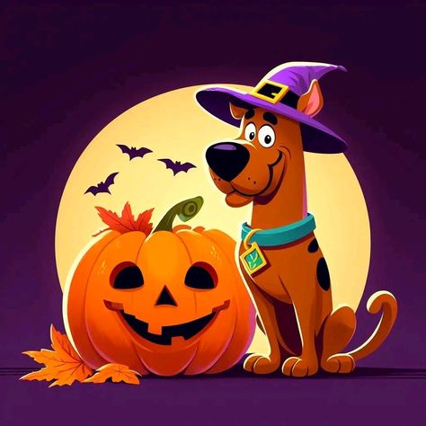 Scooby Doo Halloween Wallpaper, Scooby Doo Villains, Scooby Doo 1969, Scooby Doo Dog, Scooby Doo Halloween, Scooby Doo Movie, Scooby Doo Mystery Inc, Happy Halloween Pictures, Dog Pumpkin