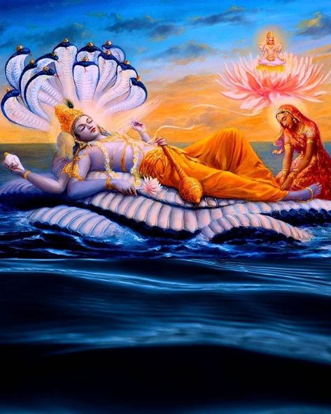 Vishnu Bhagwan Sleeping, Vishnu Sleeping On Snake, Aatma Rama, Iskcon Arts, Photos Of Lord Krishna, Flower Images Wallpapers, Sleeping Pose, Kali Hindu, Krishna Avatar