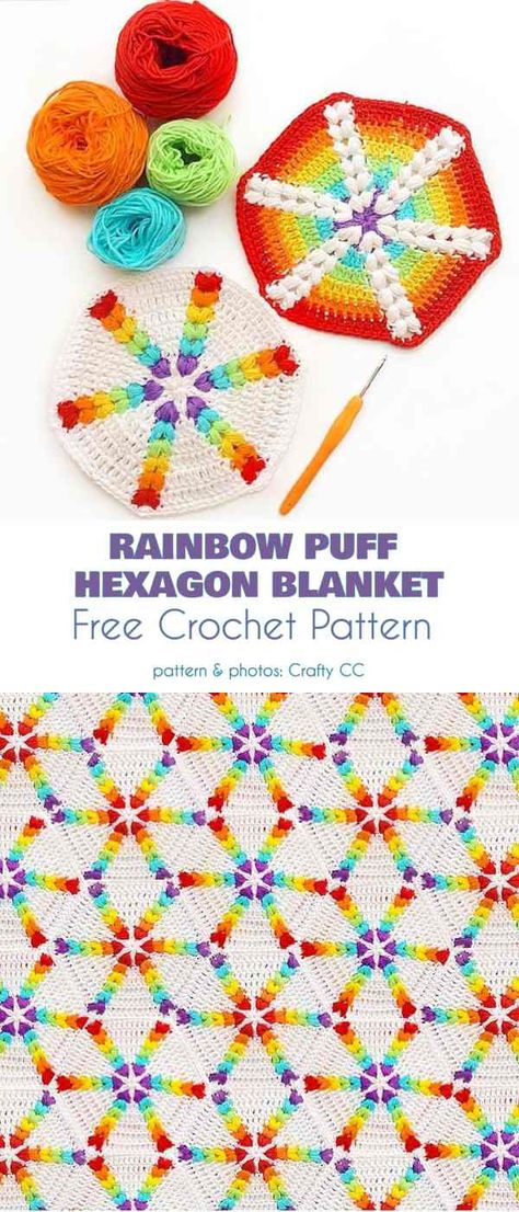 Beautiful Hexagon Blanket Free Crochet Patterns | Your Crochet Blanket Ideas Crochet, Hexagon Blanket, Easy Blanket, Crochet Blanket Ideas, Crochet Leg Warmers, Crochet Hexagon, Tutorial Ideas, Blanket Ideas, Beginners Crochet