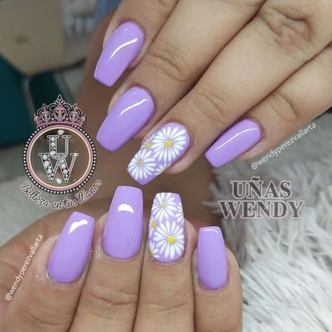 Summer Nails Art, Nails Art Ideas, Easter Nail, Purple Nail Art, Lilac Nails, Summer Nail Designs, Fingernail Designs, Spring Acrylic Nails, Lavender Nails