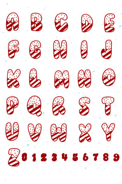 Free Candy Cane Alphabet: Perfect for Festive Crafts Candy Fonts Alphabet, December Font Ideas, Christmas Fonts Alphabet, Christmas Fonts Free, Christmas Font, Font Ideas, Christmas Typography, Font Alphabet, Christmas Alphabet