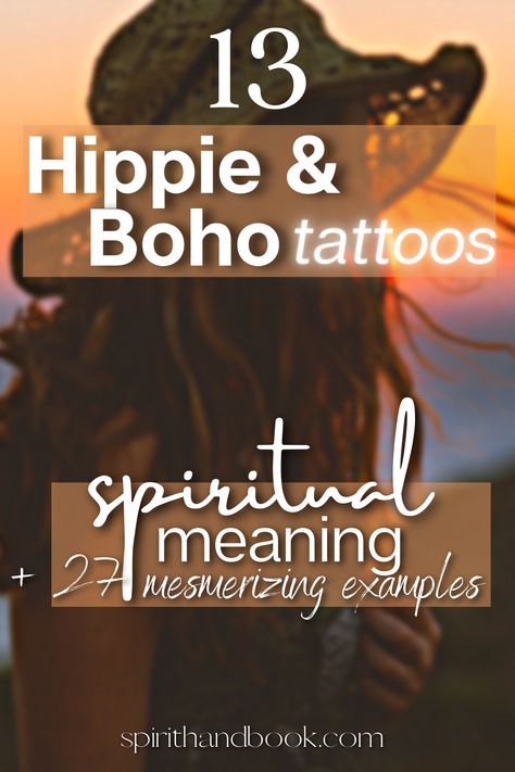 Are you a hippie babe looking for a unique and eye-catching tattoo? If you're inspired by boho vibes and hippie style, you'll absolutely love these 13 tattoo ideas and 27 mesmerizing examples! From dreamcatchers and mandalas to owls and mystic moons - you're sure to find your next tattoo among these inspiring designs. So, explore and find the perfect tattoo for you! Boho Tatoos Woman, Womens Boho Tattoos, Small Bohemian Tattoos For Women, Good Vibe Tattoos, Boho Back Tattoo Women, Spiritual Tattoo Ideas For Women, Element Tattoos For Women, Free Spirit Tattoos For Women, Trending Tattoos For Women 2024