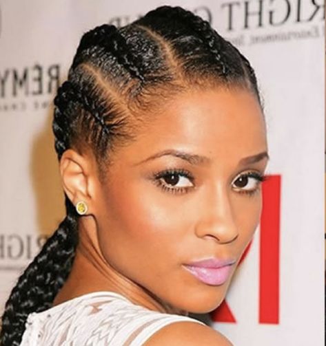 Ciara Cornrows Five Cornrows Braids, Cornrow Designs, Corn Row, Cornrow Braid Styles, Natural Braided Hairstyles, Women Braids, Braided Hairstyles For Black Women Cornrows, Natural Braids, American Hairstyles