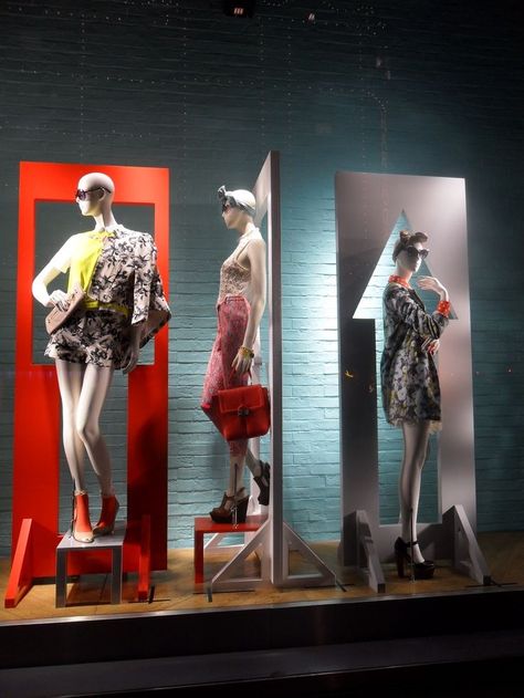 cut outs, pinned by Ton van der Veer Fashion Window Display, Fashion Displays, Store Window Display, Visual Merchandising Displays, Store Window Displays, Window Display Design, Deco Studio, Retail Inspiration, Lou Doillon