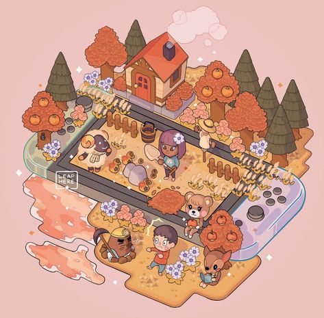 ☆ Leaphere on Twitter: "Animal Crossing New Horizons: Autumn Landscape 🍁🍂🌾… " Animal Crossing Artwork, Animal Crossing Fall Phone Wallpaper, Animal Crossing Autumn Wallpaper, Animal Crossing Wallpaper Computer, Aesthetic Animal Crossing Wallpaper Pc, Wallpaper Sky, Animal Crossing Fan Art, Ac New Leaf, Animal Crossing Characters