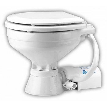 Jabsco Standard Electric Toilet - Series 37010 - 24 Volt - Standard Compact Bowl - Jabsco 37010-0096 (J10-106) Toilet Accessories Set, Camping Bathroom, Electric Toilet, Camper Awnings, Camping Toilet, China Bowl, Hot Water System, Camping Tools, Portable Toilet