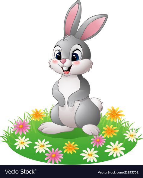 Easter Drawings, Rabbit Vector, Cute Bunny Cartoon, Cartoon Rabbit, Bunny Pictures, Rabbit Cartoon, Art Drawings For Kids, Cartoon Clip Art, The Grass