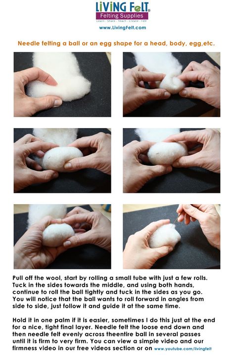 Living Felt, Tovad Ull, Felting Tutorial, Felted Bunny, Bunny Bonnet, Needle Felting Tutorial, Needle Felting Tutorials, Felt Bunny, Needle Felting Projects