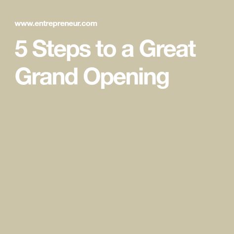 5 Steps to a Great Grand Opening Grand Opening Event, Grand Opening Party, Opening Event, Easy Pizza, Pizza Party, Starting Your Own Business, Psychiatry, Grand Opening, Party Themes