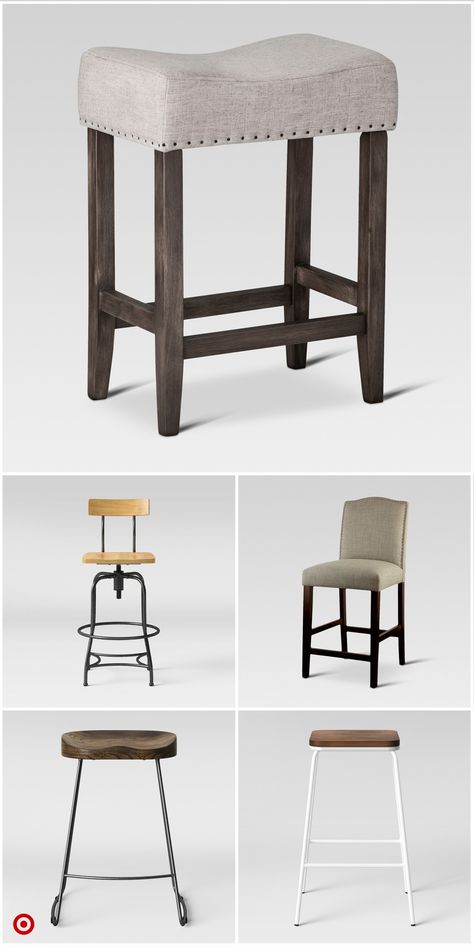 Shop Target for counter and bar stools you will love at great low prices. Free shipping on orders of $35+ or free same-day pick-up in store. Remodel Camper, White Kitchen Traditional, Farmhouse Bar Stools, Tall Stools, Buy Living Room Furniture, Diy Stool, Kitchen Counter Stools, Hillsdale Furniture, Primitive Kitchen