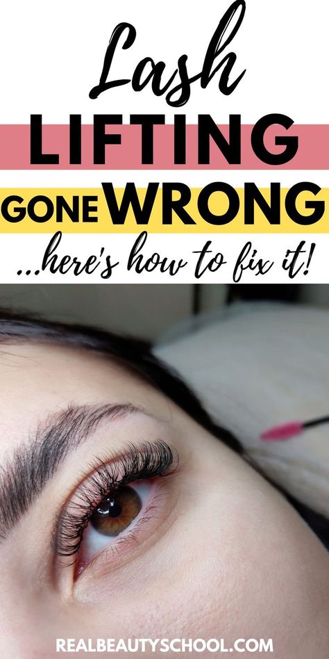 How to fix an over curled lash lifting at home! If your lash lifting went wrong, here are 5 simple ways to fix lifted lashes that are too lifted or too curled! How to fix lash lifting too lifted or too curled with this easy Lash lifting too lifted fix! Lash lifting before and after - lash lifting aftercare - lash lifting before and after - at home - DIY - lash lifting tips - beauty tips Lash Lift Before And After, Lash Lift At Home, Lash Lift Tips, Lash Lift Aftercare, Diy Lash Lift, Lifted Lashes, Beauty Routine Planner, Keratin Lash Lift, Facial Room