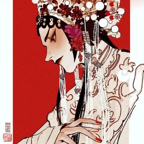 Chinese Opera Illustration, Pekin Opera, Peking Opera, Beijing Opera, Chinese Opera, Chinese Cartoon, Art Painting Gallery, Ap Art, Character Design Animation