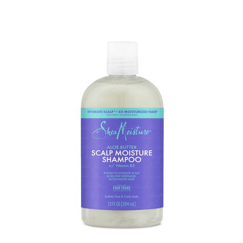 (Promoted) SheaMoisture Scalp Moisture Shampoo Aloe Butter & Vitamin B3 Hair Care With A Boost of Hydration To Hydrate Scalp + Moisturized Hair 13oz (As an Amazon Associate I earn from qualifying purchases) Hair Fair, Scalp Shampoo, Pelo Afro, Soften Hair, Anti Dandruff Shampoo, Hair Cleanse, Hydrating Shampoo, Moisturizing Conditioner, Sulfate Free Shampoo