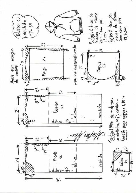 Pola Jaket, Hoodie Sewing, Mens Shirt Pattern, Hoodie Sewing Pattern, Mens Sewing Patterns, T Shirt Sewing Pattern, Kids Clothes Patterns, Pajama Pattern, Coat Pattern Sewing