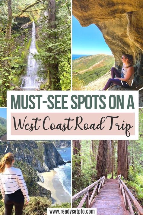 Must See Places Out West, Best West Coast Road Trips, Road Trips Out West, West Coast America Road Trip, West Coast National Parks, Us West Coast Road Trip, West Coast Usa Road Trip, Usa West Coast Road Trip, Washington Coast Road Trip