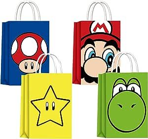 Super Mario Party Favors, Birthday Party Goodie Bags, Animal Party Favors, Super Mario Birthday Party, Girls Party Favors, Mario Birthday Party, Super Mario Birthday, Super Mario Party, Party Goodies