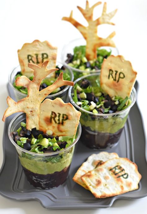 These quick bites will fuel the heebie-jeebies for hours. Halloween Appetizers For Adults, Vegan Halloween Treat, Halloween Fingerfood, Vegan Halloween Food, Halloween Appetizer, Halloween Finger Foods, Halloween Appetizers Easy, Halloween Party Appetizers, Halloween Camping