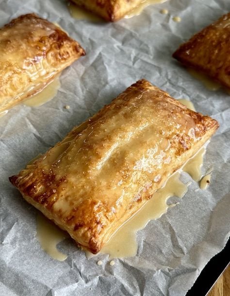 Apple Pie Sourdough Toaster Strudels — Well Made by Kiley Sourdough Toaster Strudel, Sourdough Apple Pie, Using Sourdough Discard, Sourdough Apple, Making Apple Pie, Toaster Strudel, Homemade Sourdough, Apple Pie Filling, Puff Pastry Dough