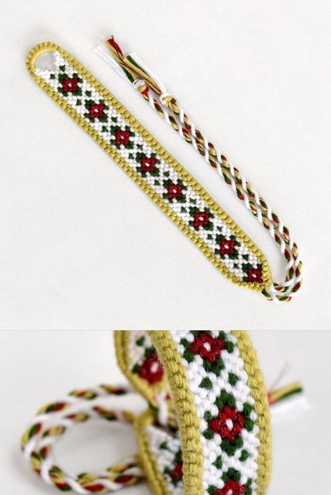 How To Make Anklets, Flower Borders, Cute Friendship Bracelets, Yarn Bracelets, Crochet Gloves Pattern, Diy Bracelets Tutorials, Friendship Bracelets Designs, Bracelets Handmade Diy, Diy Friendship Bracelets Patterns