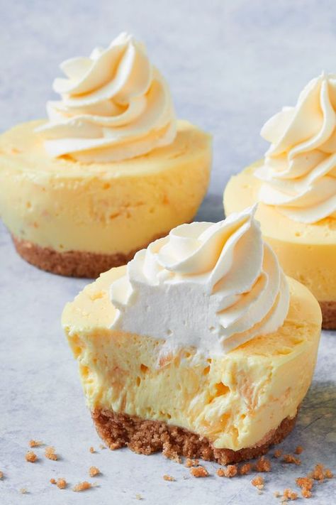 Condensed Coconut Milk, Mini Cheesecake Recipes, Classic Coastal, Pineapple Recipes, Slices Recipes, Small Desserts, Sweet Recipes Desserts, Nautical Stripes, Mini Cheesecakes