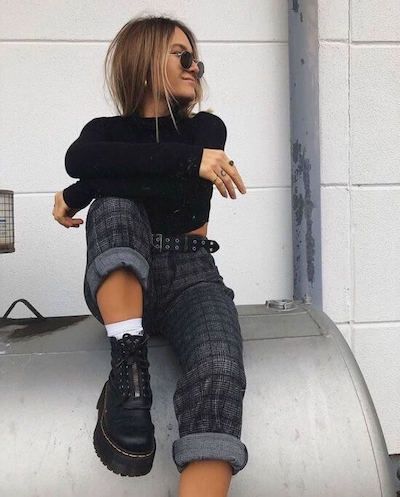 70+ Best Dr. Martens Outfit Ideas To Wear [2024]: How To Style Doc Martens Doc Martens, Wearing Black, Outfit Ideas, Black