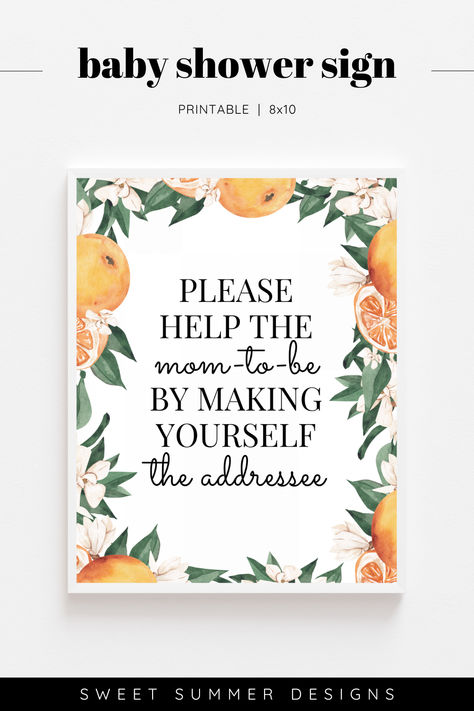 Citrus Baby, Bridal Shower Sign, Spring Baby Shower, Shower Sign, Bridal Shower Signs, Baby Shower Planning, Spring Baby, Hello Baby, Baby Shower Signs