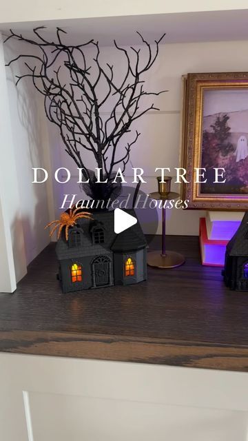 Susan | Home Decor + DIYs on Instagram: "🎃 3 months until Halloween 🎃

DIY Halloween Village - Share | Like | Save

Resharing my most popular Halloween DIY from last Halloween!!

These doll houses can be picked up at your local Dollar Tree (muds toy section). A quick spray paint black, some glittery spiders, and some Halloween lights and you have yourself a quick, simple and spooky Halloween village!!

#spookyszn #hauntedvillage #diyhauntedhouse #dollarstoredecor #dollartreediy #budgetdecor #affordabledecor #diycrafts #halloweendiy #dollartreecrafts #diydecor #diydollartree #diyhalloween #easydiy #spookymonth #cutehalloween #halloween2024 #halloweencountdown 

Halloween decor, spooky season, Halloween village, haunted houses, spooky decor" Diy Halloween Village Houses, Halloween Village Diy, Diy Haunted House Ideas, Dollar Tree Haunted House, Diy Dollar Tree Halloween Decor, Dollar Tree Halloween Diy, Diy Halloween Doll, Diy Halloween Village, Dollar Tree Halloween Decor