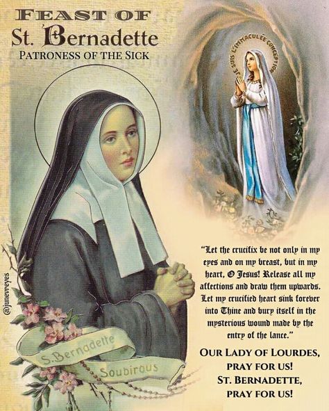 The Song Of Bernadette, Mother Teresa Prayer, Saint Bernadette Of Lourdes, Novena To Our Lady Of Lourdes, Saint Rita Of Cascia Prayer, Santa Bernadette, Catholic Saints Prayers, St Bernadette Of Lourdes, St Bernadette Soubirous