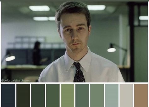 David Fincher Cinematography, Fincher Cinematography, Color In Film, Movie Color Palette, Cinema Colours, Color Script, Cinematic Lighting, David Fincher, Club Color