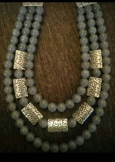 Diy Jewellery Designs, Neck Pieces Jewelry, Pretty Jewelry Necklaces, Antique Jewellery Designs, Pearl Necklace Designs, Beaded Necklace Designs, Vintage Jewelry Art, Silver Jewelry Design, Handmade Fashion Jewelry