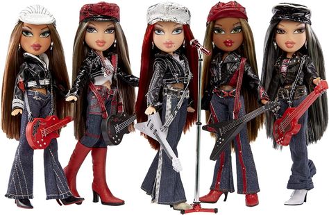 Yasmin, Cloe, Roxxi, Sasha and Jade Halloween Bratz, Bratz Passion 4 Fashion, Bratz Doll Halloween Costume, Bratz Costume, Bratz Core, Bratz Rock Angelz, Bratz Wallpaper, Bratz Outfits, New Barbie Dolls