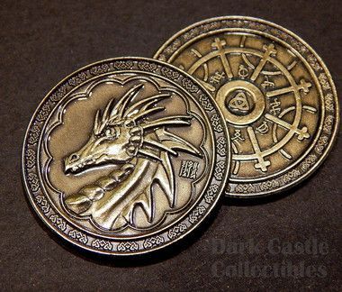 Fantasy Currency, Fantasy Money, Fantasy Coins, Metal Dragon, Currency Design, Fantasy Props, Coin Design, Book Icons, Dungeons And Dragons Homebrew