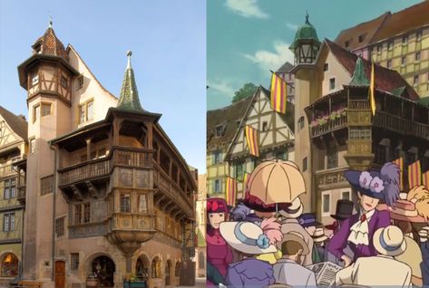 Colmar, my new home. – Andrea Morillo Castle Scenery, Howl Pendragon, Castle Home, Howl's Moving Castle, Building Concept, Famous Buildings, Living In Europe, Fantasy Theme, Howls Moving Castle