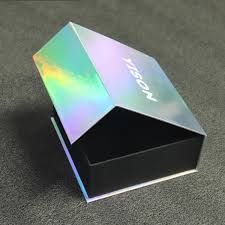 Customized Cardboard Magnetic Holographic Iridescent Paper Packaging Black Small Gift Box Guangzhou Yison Printing Co.,Ltd Magnetic Box Packaging, Cardboard Cartons, Magnetic Gift Box, Candle Packaging, Cardboard Packaging, Tea Packaging, Small Gift Boxes, Paper Packaging, Business Stationery