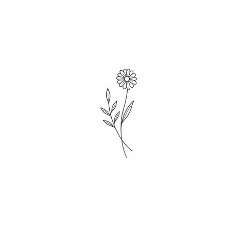 Small Daisy Tattoo, Daisy Tattoo Designs, Flor Tattoo, Daisy Flower Tattoos, Minimal Tattoos, Tiny Wrist Tattoos, Magic Runes, Bts Tattoos, Daisy Tattoo