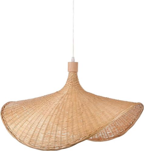 Arturesthome Bamboo Basket Chandelier Wicker Pendant Lighting Fixture, Vintage Hand-Woven Straw Hat Lampshade Hanging Ceiling Light for Dining Room Bar Cafe Restaurant Craft Room - Amazon.com Basket Chandelier, Bamboo Chandelier, Light For Dining Room, Hanging Ceiling Light, Rattan Pendant Light, Hanging Ceiling, Bamboo Basket, Hanging Ceiling Lights, Mediterranean Home