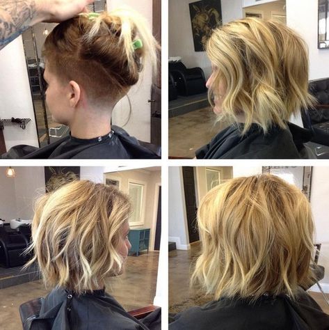 Undercut lob hairstyle Undercut Bob Haircut, Undercut Hairstyles Women, Undercut Bob, Undercut Long Hair, Pixie Haircut For Thick Hair, Short Hair Undercut, Bob Hairstyles For Fine Hair, Short Bob Haircuts, Undercut Hairstyles