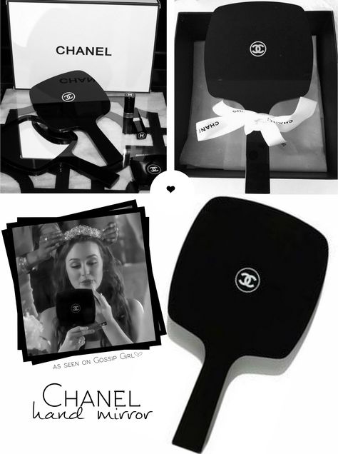 Chanel Hand Mirror, Chanel Mirror Aesthetic, Chanel Compact Mirror, Chanel Mirror, Chanel Products, Fake Makeup, Chanel Cosmetics, Chanel Makeup, Jewelry Fashion Trends