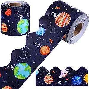 durony 65.6 Feet Galaxy Bulletin Board Border Outer Space Scalloped Border Trims Back to School Decoration Borders for School Classroom Decoration Galaxy Bulletin Board, School Classroom Decoration, Space Bulletin Boards, Space Theme Classroom, Space Classroom, School Decoration, School Board Decoration, Outer Space Theme, Vbs Themes