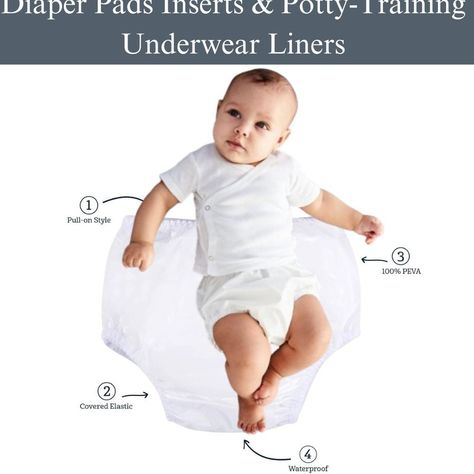 Gerber Unisex Baby Toddler 8 Pack Waterproof Diaper Cover, White. #diaperduty #babysbottom #diaperchange #parentinglife #clothdiapers #diaperbagessentials #pottytraining #diaperlove #momlife #diaperadventures 100% PEVA Imported Gerber 8 pack waterproof pants are ideal for multiple uses: as a protector over cloth diapers, extra protection over a swim diaper, and for use over toddler training pants for when they first start potty training The gentle elastic waistband makes them comfortable and ... Toddler Training Pants, Starting Potty Training, Diaper Bag Essentials, Waterproof Pants, Training Pants, Potty Training, Diaper Cover, Changing Pad, Cloth Diapers