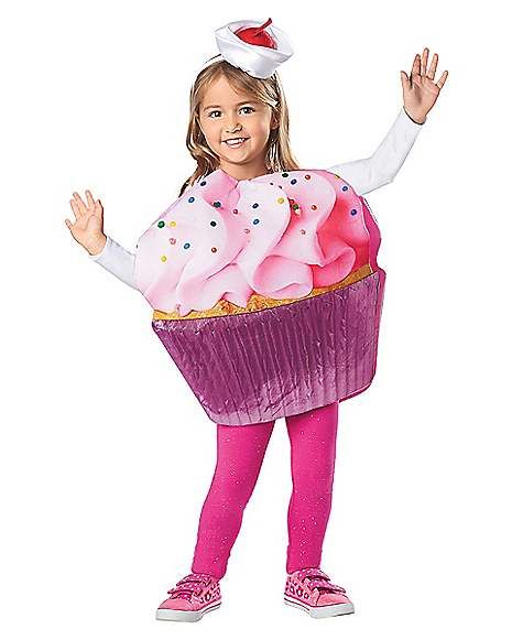 Toddler Cupcake Costume - Spirithalloween.com Diy Cupcake Costume Kids, How To Make A Cupcake Costume, Cupcake Halloween Costume Kids, Cupcake Costume Diy, Diy Cupcake Costume, Superhero Toddler, Shark Baby Costume, Fancy Dress Costumes Kids, Storybook Character Costumes