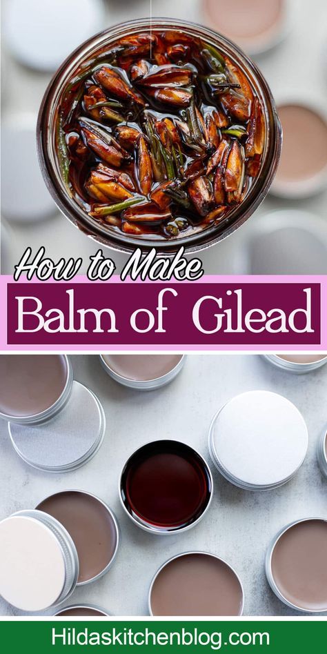 Diy Salves And Balms, Making Balms And Salves, Balm Of Gilead Recipe, Herbal Healing Salve Recipe, How To Make Salve With Herbs, Balm Of Gilead, Oil Cleansing, Herbal Salves, Salve Recipes